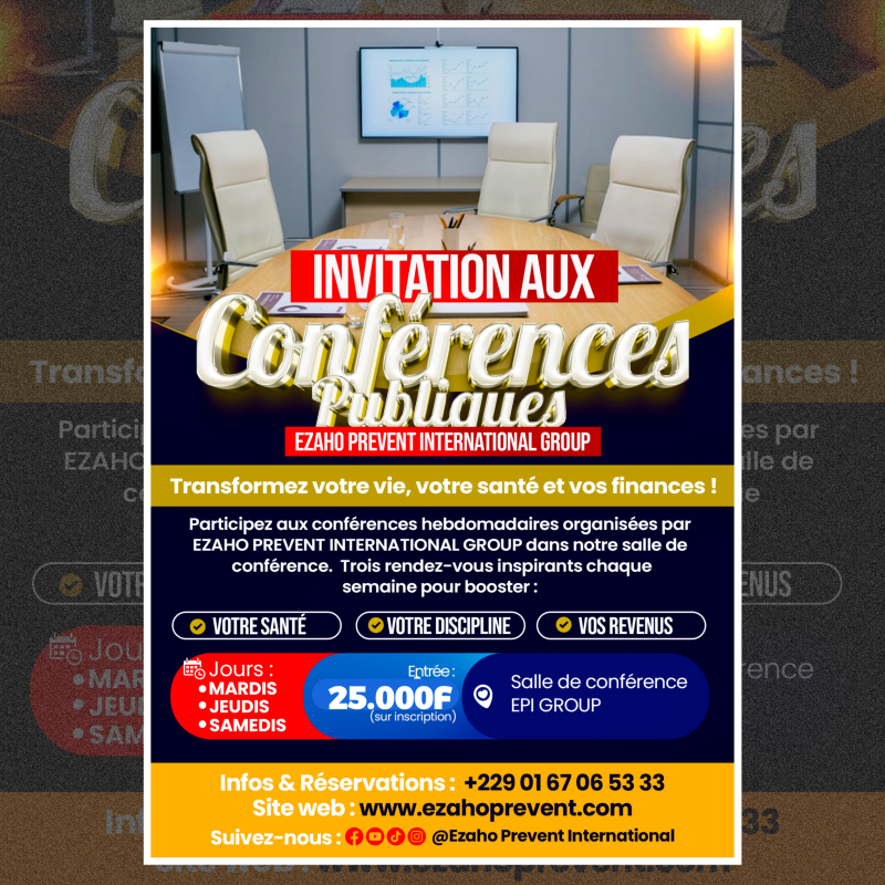 Pack Complet – 3 Conférences Hebdomadaires